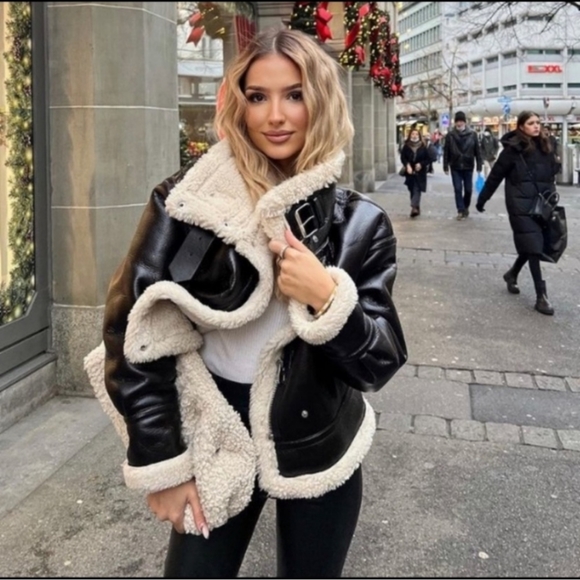 Zara Jackets & Blazers - NWT * Zara faux leather jacket